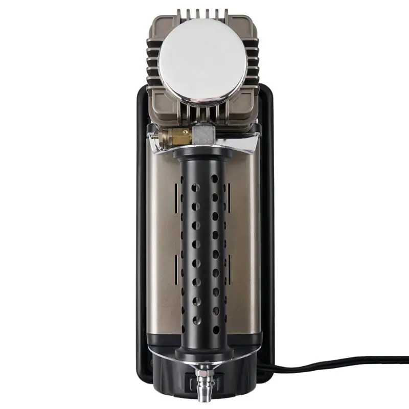 Автомобильный компрессор Uragan 10Атм 160л/мин 600Вт с зажимами АКБ - фото 3