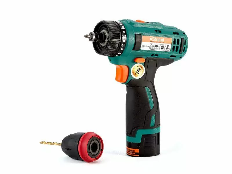 Аккумуляторная дрель-шуруповерт Sturm CD3212DFR - фото 2 Аккумуляторная дрель-шуруповерт Sturm CD3212DFR - фото 2