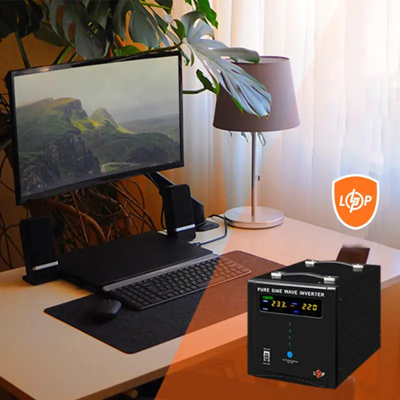 ДБЖ LogicPower LPY-PSW-2000VA+ (1400Вт) 10A/20A з правильною синусоїдою 24V - фото 8