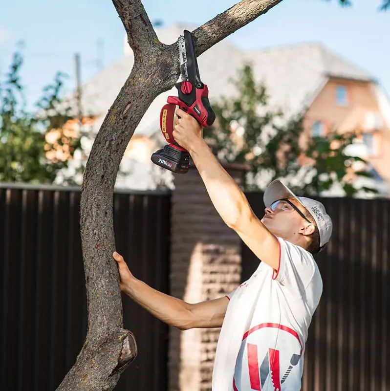 Аккумуляторная бесщеточная мини-пила цепная WORCRAFT CHS-S20LiBP - фото 14