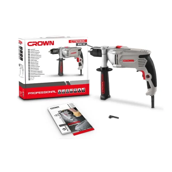 Дрель ударная CROWN CT10130 - фото 2