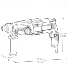 Перфоратор CROWN CT18212 BMC — миниатюра 7