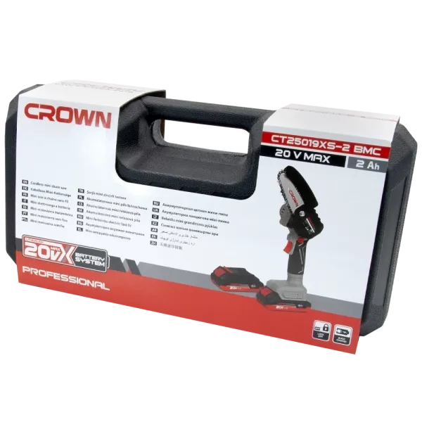 Аккумуляторная минипила цепная CROWN CT25019XS-2 BMC - фото 7