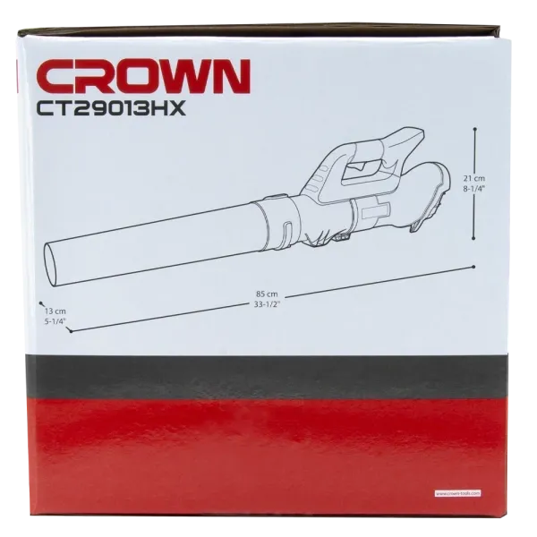 Повітродувка акумуляторна CROWN CT29013HX - фото 8