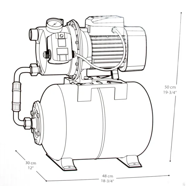 Автоматична насосна станція CROWN CT35115 - фото 3 Автоматична насосна станція CROWN CT35115 - фото 3