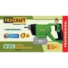 Аккумуляторный вибратор для бетона Procraft CV20 (с булавой 1,5 м) (без акб и зп) — миниатюра 2