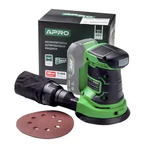 Товар Орбитальная шлифовальная машина аккумуляторная APRO OS-20 (без АКБ)