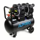 Компрессор APRO 50л безмасляный 2х1.5кВт 475л/мин 8бар — миниатюра 3