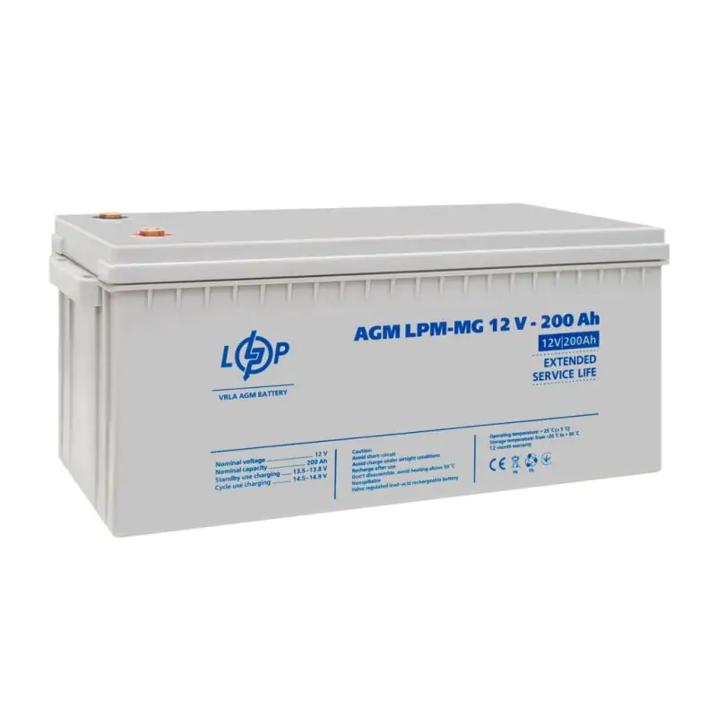 Акумулятор мультигелевий LPM-MG 12V - 200 Ah - фото 4