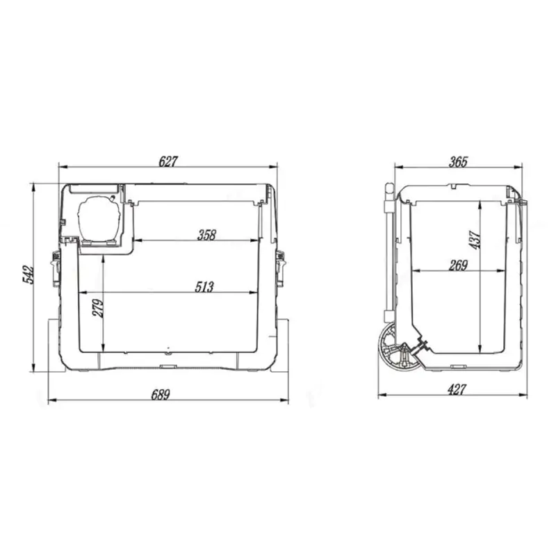 Холодильник автомобильный Brevia 52л 22780 - фото 9