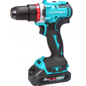 Дриль-шурупокрут акумуляторна безщіткова Grand ДА-21BL/PRO (21В, Brushless, 45 Нм, 2 АКБ)