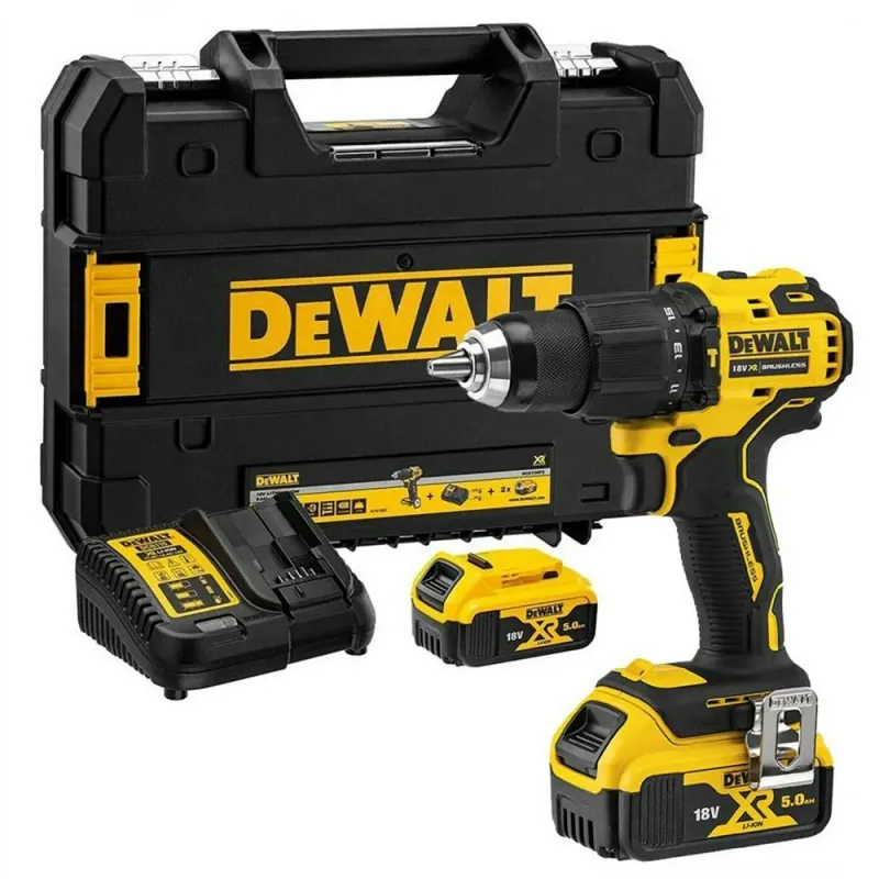 Дрель-шуруповерт аккумуляторная бесщёточная ударная DeWALT DCD709P2T - фото 2