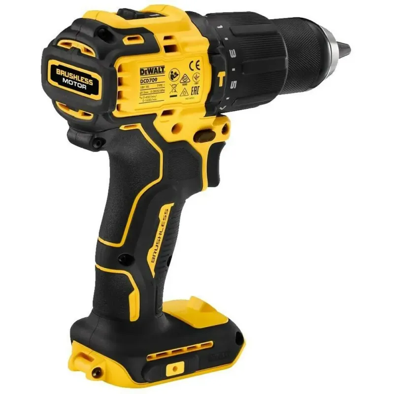 Дрель-шуруповерт аккумуляторная бесщёточная ударная DeWALT DCD709P2T - фото 4