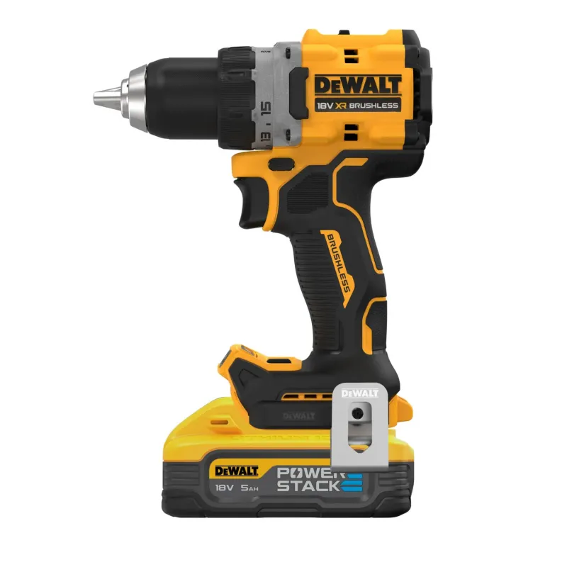 Акумуляторний шуруповерт DeWALT DCD800H2T (18В, 90 Нм, безударний, 2х5.0 Аг POWERSTACK) - фото 3