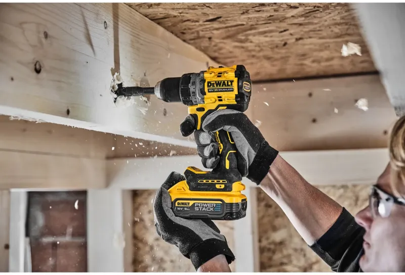 Акумуляторний шуруповерт DeWALT DCD800H2T (18В, 90 Нм, безударний, 2х5.0 Аг POWERSTACK) - фото 4