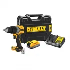 Дрель-шуруповёрт аккумуляторная бесщёточная ударная DeWALT DCD805E1T — миниатюра 1