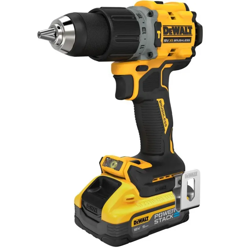 Дрель-шуруповёрт аккумуляторная бесщёточная ударная DeWALT DCD805H2T - фото 2