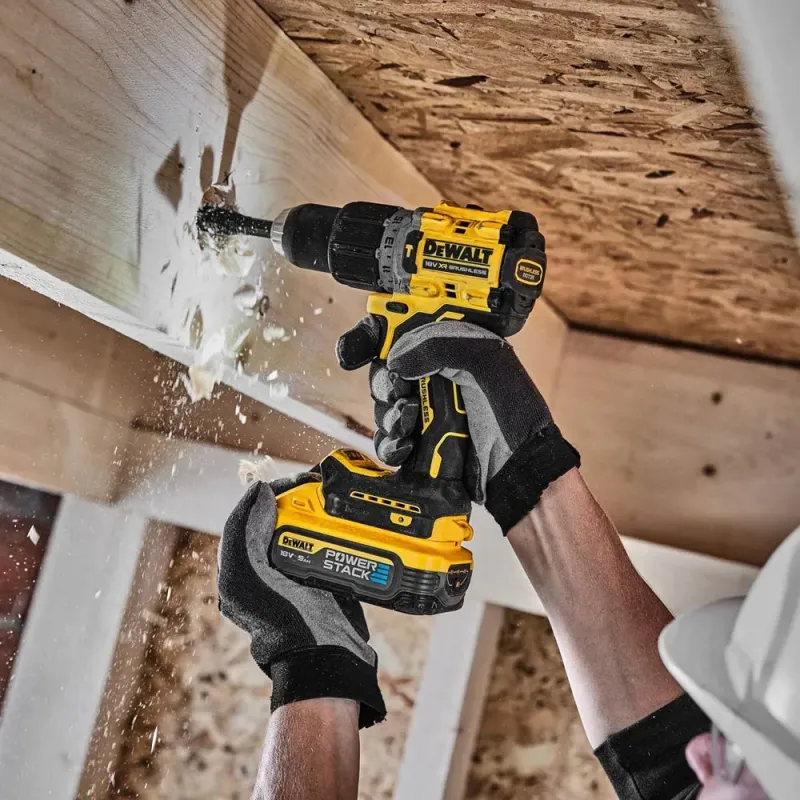 Дрель-шуруповёрт аккумуляторная бесщёточная ударная DeWALT DCD805H2T - фото 5