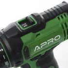 Дрель-шуруповерт, быстросъем APRO 20DC (2 АКБ, ЗУ, кейс) — миниатюра 5 Дрель-шуруповерт, быстросъем APRO 20DC (2 АКБ, ЗУ, кейс) — миниатюра 5