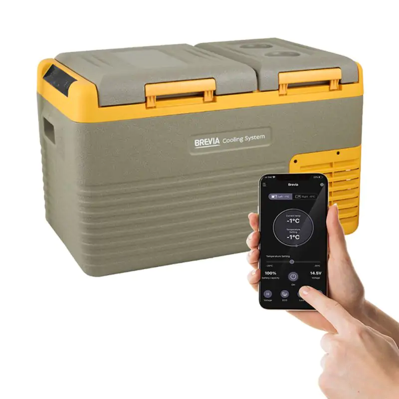 Автомобильный холодильник Brevia 25 л (компрессор LG) двухкамерный 22540 - фото 13