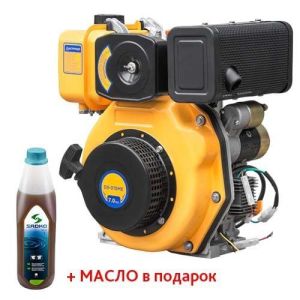 Двигун дизельний Sadko DE-310ME (7.0 к.с., електростартер, вал під шліц 25 мм)