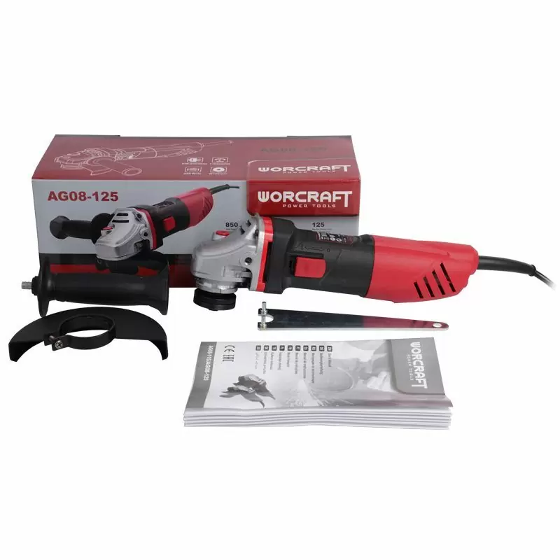 Шліфмашина кутова Worcraft AG08-125 - фото 6