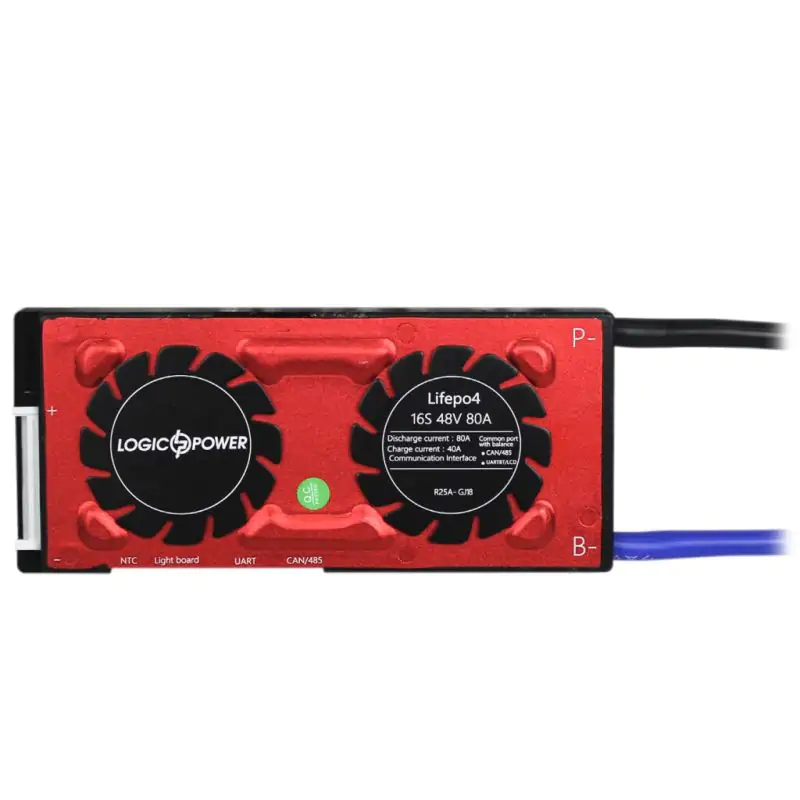 Smart BMS плата LP LiFePO4 48V 16S Dis 80A Ch 40A UART+RS485+CAN - фото 3