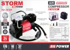 Компресор автомобільний Storm Big Power Autostop 10Атм 37л/хв 170Вт — мініатюра 2