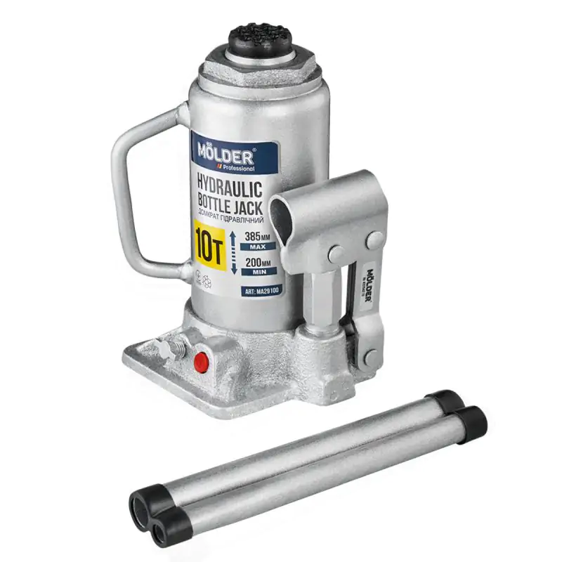 Домкрат гидравлический бутылочный Molder 10т 200-385мм - фото 3