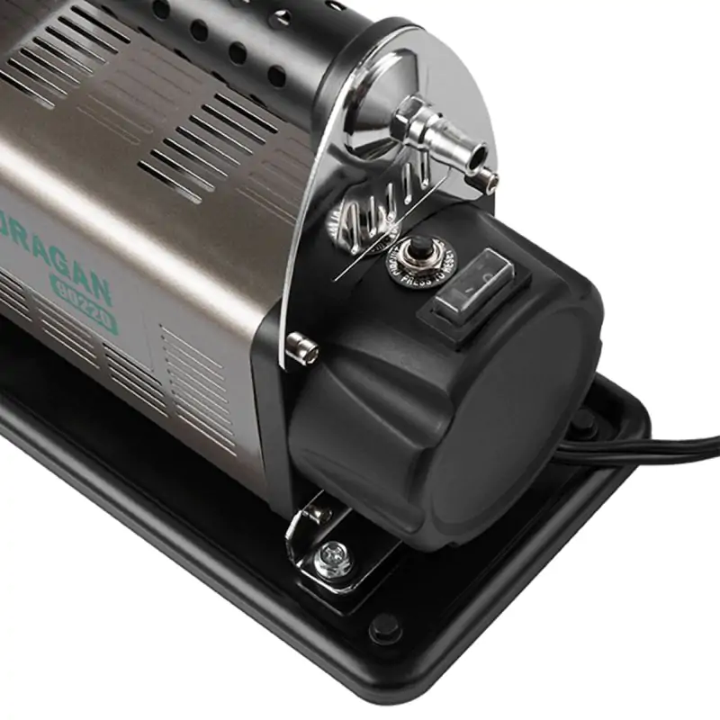 Автомобильный компрессор Uragan 10Атм 160л/мин 600Вт с зажимами АКБ - фото 4