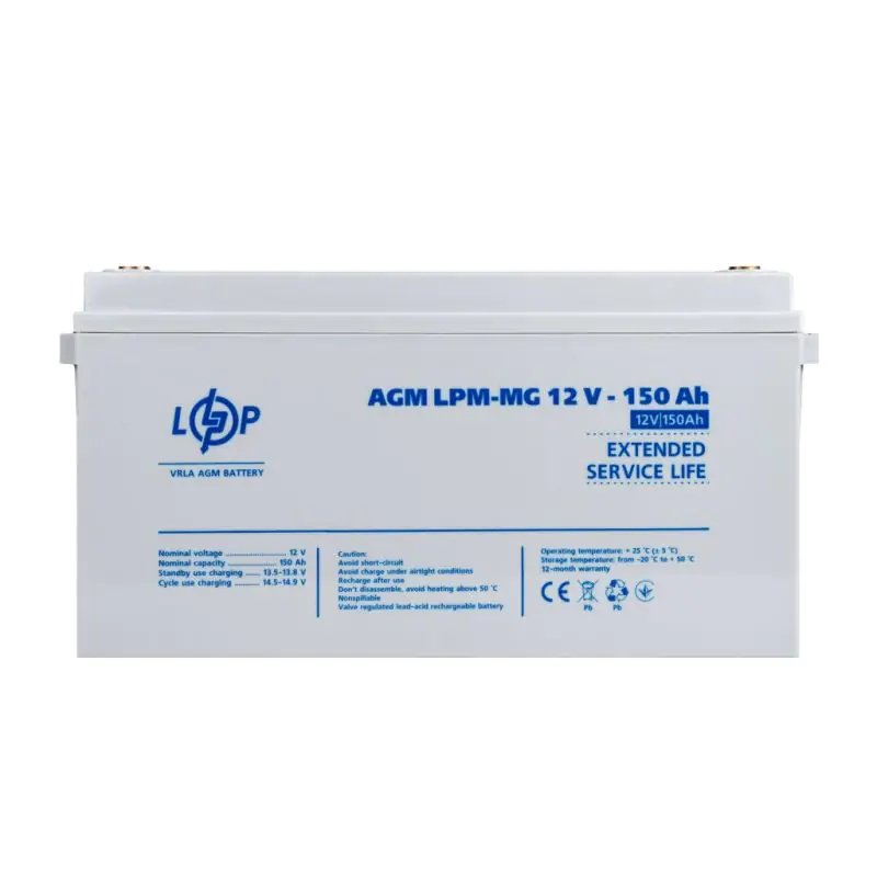 Акумулятор мультигелевий LPM-MG 12V - 150 Ah - фото 1 Акумулятор мультигелевий LPM-MG 12V - 150 Ah - фото 1