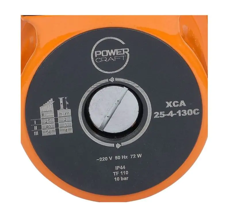 Насос циркуляционный PowerCraft DCA 25-4-130 - фото 8