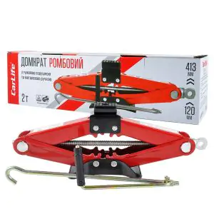 Товар Домкрат ромбовий CarLife 2т 120-413мм з гумовою подушкою