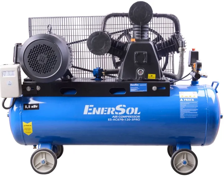 Компрессор воздушный EnerSol ES-AC670-120-3PRO - фото 2