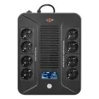 Джерело безперебійного живлення (ДБЖ) LP-UL1000VA-8PS (600Вт) — мініатюра 1