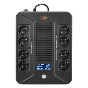Джерело безперебійного живлення (ДБЖ) LP-UL1000VA-8PS (600Вт)