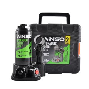 Домкрат гидравлический бутылочный Winso 2т 148-276мм в кейсе