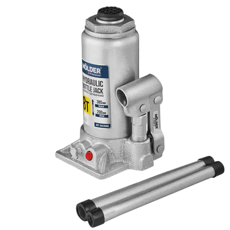 Домкрат гидравлический бутылочный Molder 8т 200-385мм - фото 3 Домкрат гидравлический бутылочный Molder 8т 200-385мм - фото 3