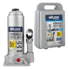 Домкрат гидравлический бутылочный Molder 5т 195-380мм в кейсе — миниатюра 2 Домкрат гидравлический бутылочный Molder 5т 195-380мм в кейсе — миниатюра 2