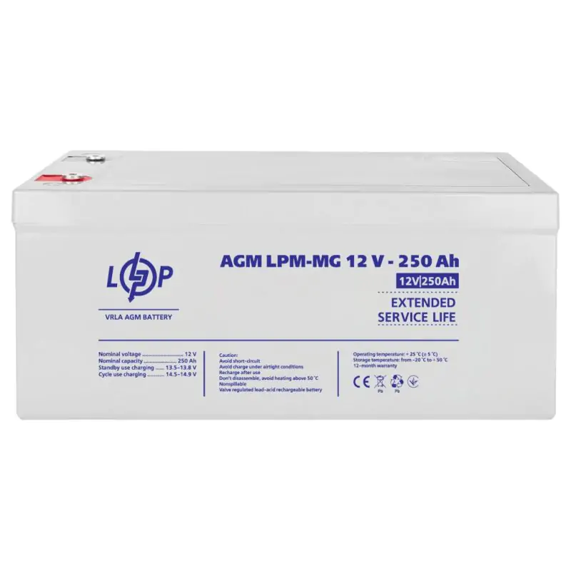 Аккумулятор мультигелевый LPM-MG 12V - 250 Ah - фото 4