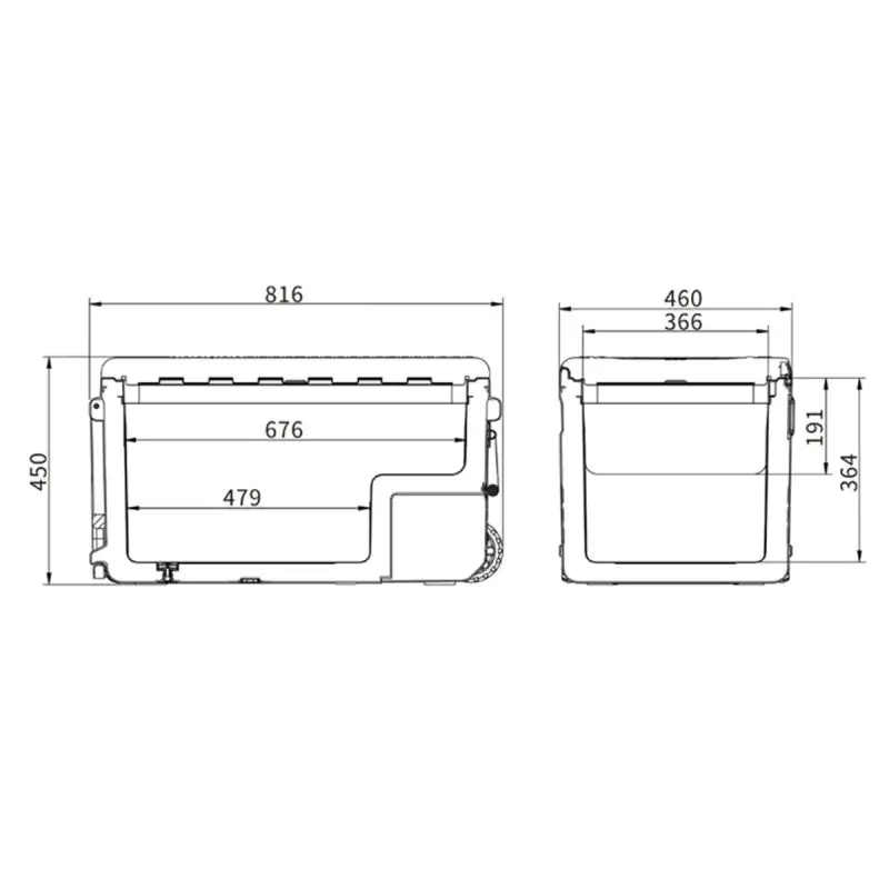 Холодильник автомобильный Brevia 75л 22820 - фото 11