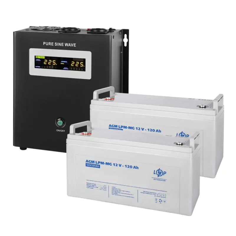 Комплект резервного питания ИБП + мультигелевая батарея (UPS W1500 + АКБ MG 2880Wh) - фото 2