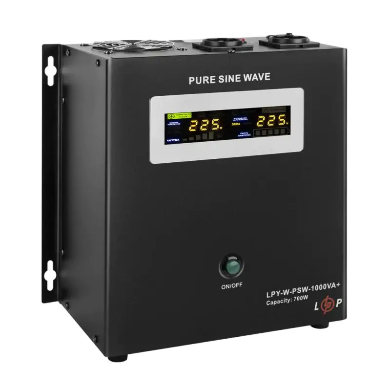 ИБП с правильной синусоидой 12V LPY-W-PSW-1000VA+(700Вт)10A/20A - фото 3