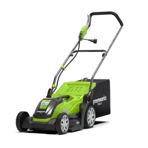Електрична газонокосарка Greenworks GLM1035 230V (мережева, ширина 35 см, Мульчування)