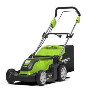 Електрична газонокосарка Greenworks GLM1241 230V (мережева, ширина 41 см, Мульчування)
