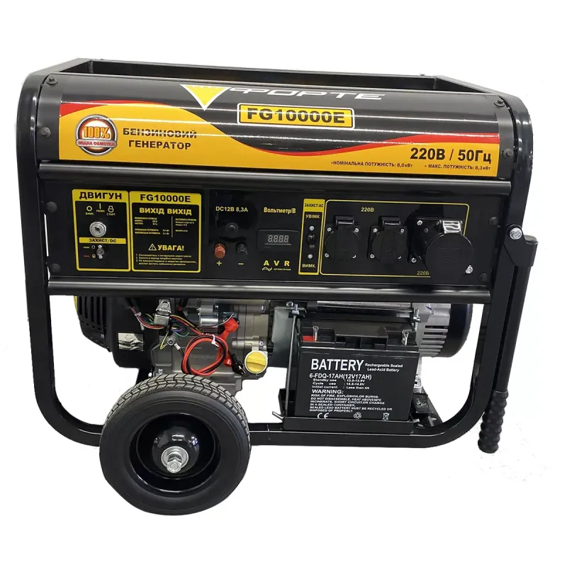Електростанція бензинова Forte FG10000E (8кВт) - фото 2