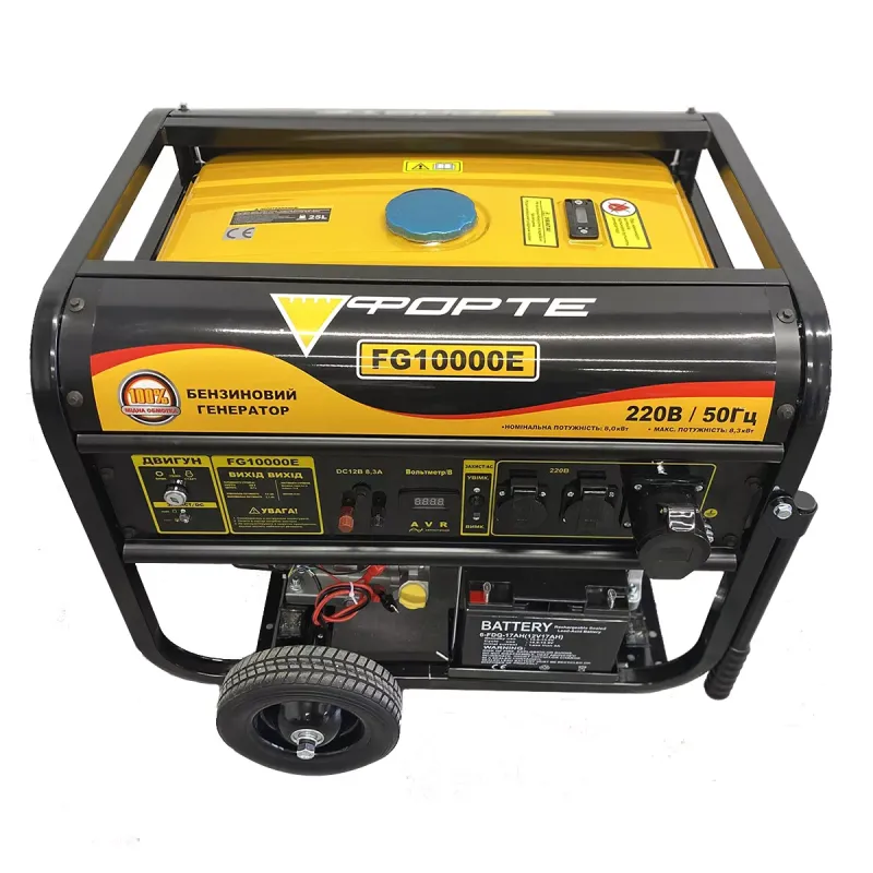 Електростанція бензинова Forte FG10000E (8кВт) - фото 3