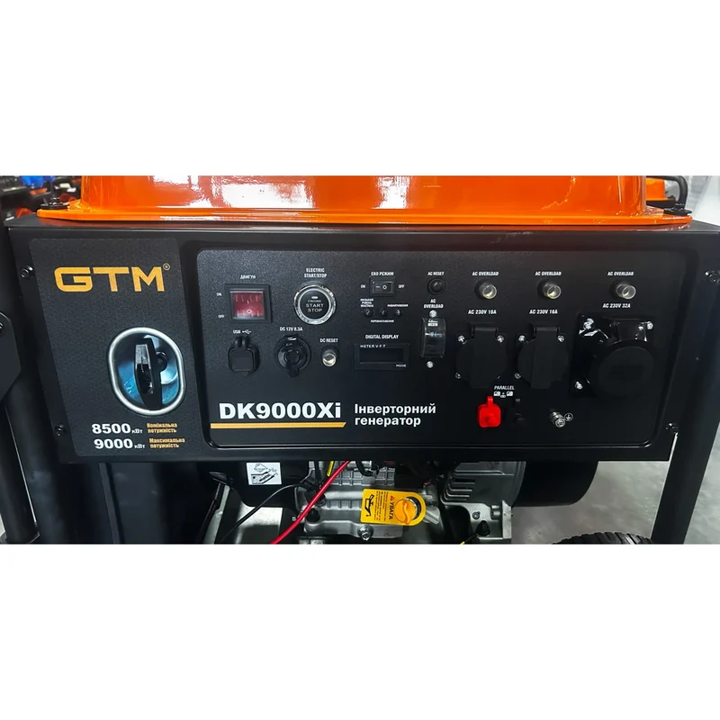 Инверторный генератор GTM DK9000Xi, 8,5/9 кВт, электростарт, бак 40 л - фото 4 Инверторный генератор GTM DK9000Xi, 8,5/9 кВт, электростарт, бак 40 л - фото 4