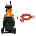 Садовый измельчитель GTM MS2800/45 KIT, фреза, 2800 Вт, ветки до 45 мм + удлинитель 10 м - миниатюра 3