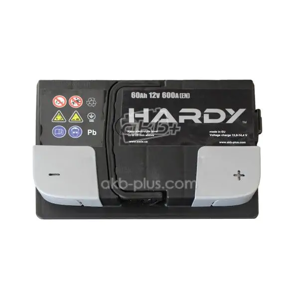 Автомобильный аккумулятор HARDY 6СТ-60 (-/+) 12В 60АH 600А - фото 2